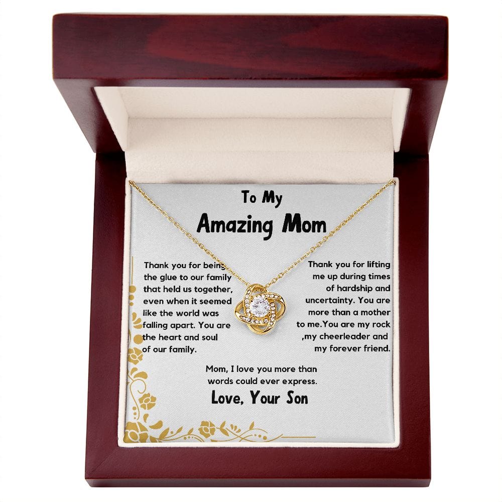To My Amazing Mom Necklace, From Your Son