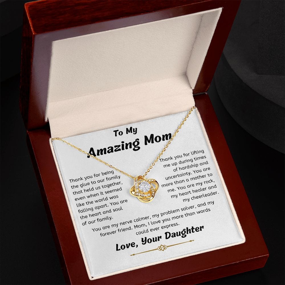 To My Amazing Mom Necklace, From Your Daughter