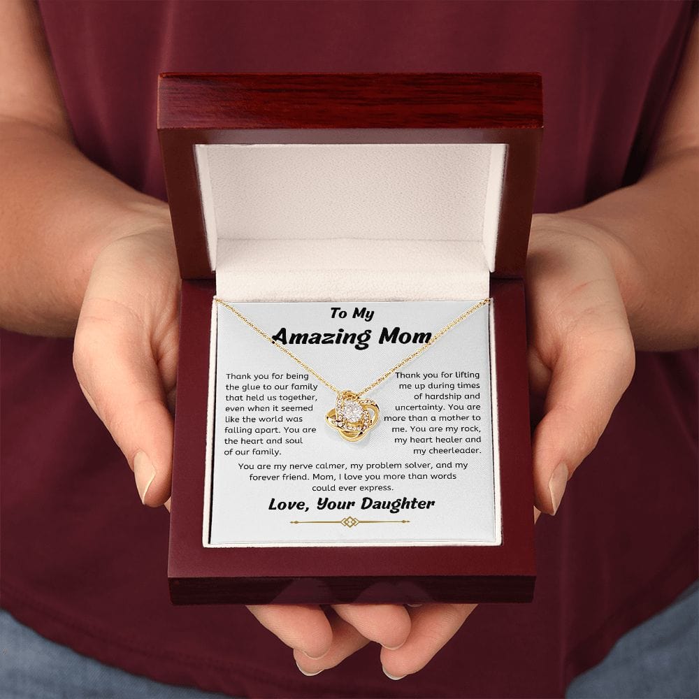 To My Amazing Mom Necklace, From Your Daughter