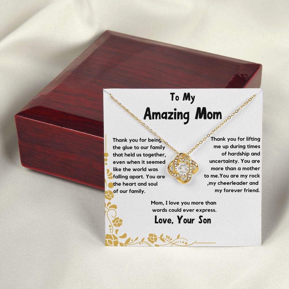 To My Amazing Mom Necklace, From Your Son