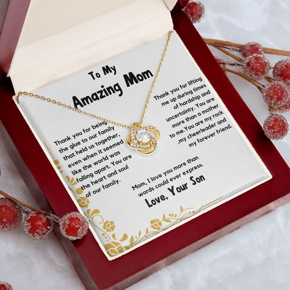 To My Amazing Mom Necklace, From Your Son