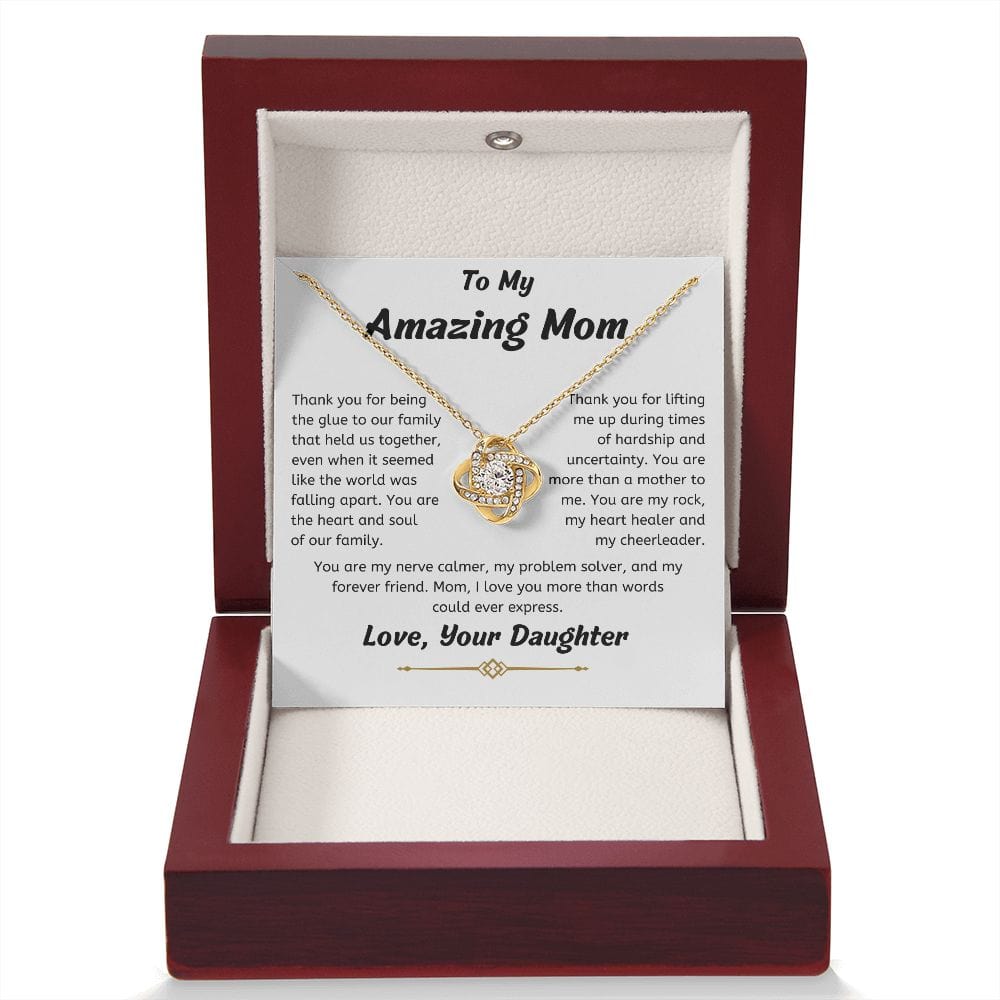 To My Amazing Mom Necklace, From Your Daughter