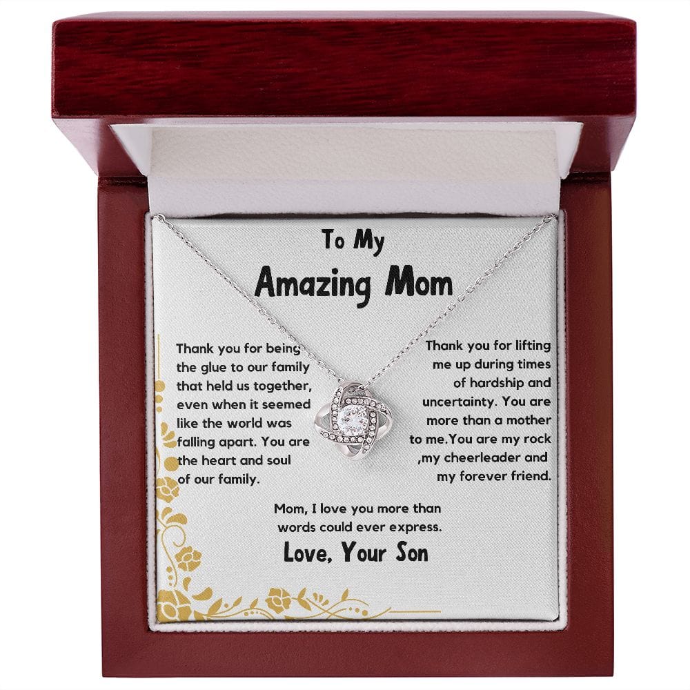 To My Amazing Mom Necklace, From Your Son