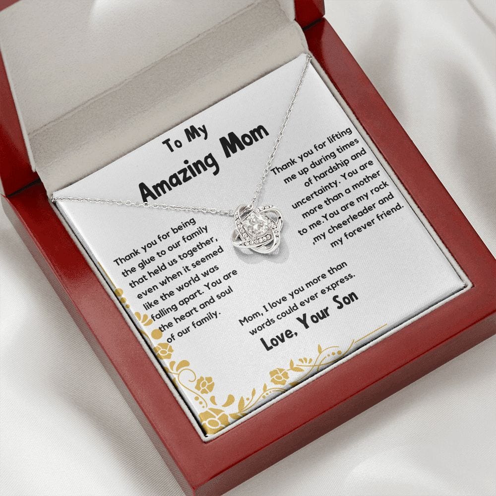 To My Amazing Mom Necklace, From Your Son