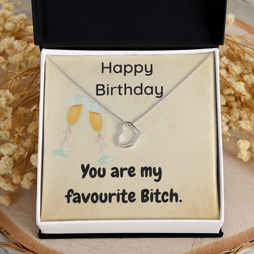 Funny Birthday Necklace For Her