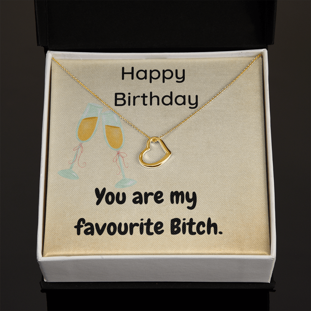 Funny Birthday Necklace For Her