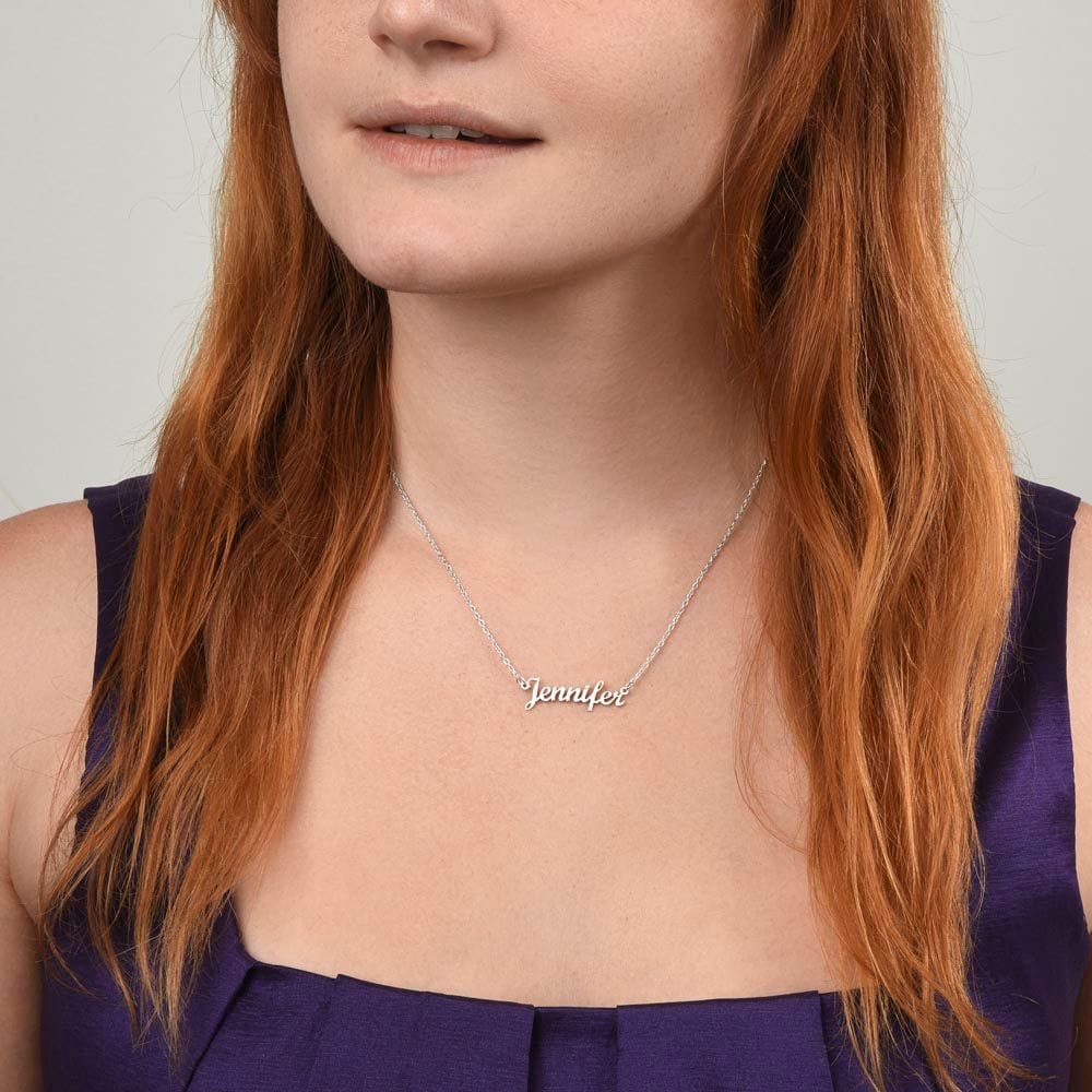 To My Beautiful Daughter-From Dad-Personalized Name Necklace