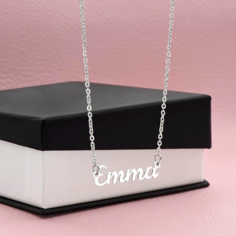 To My Beautiful Daughter-From Dad-Personalized Name Necklace