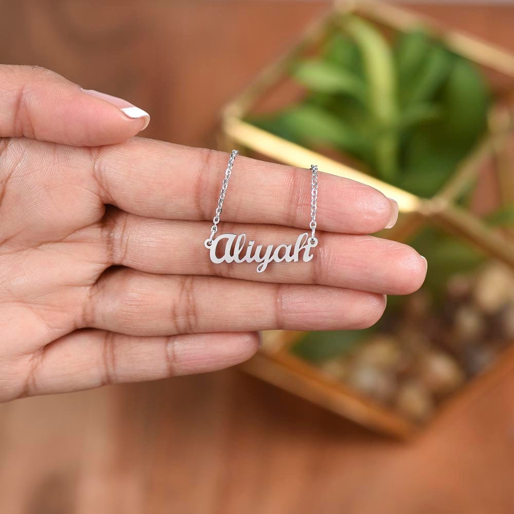 To My Beautiful Daughter-From Dad-Personalized Name Necklace