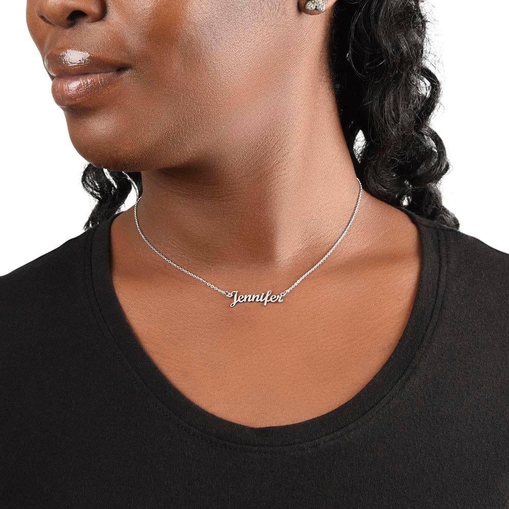 To My Beautiful Daughter-From Dad-Personalized Name Necklace