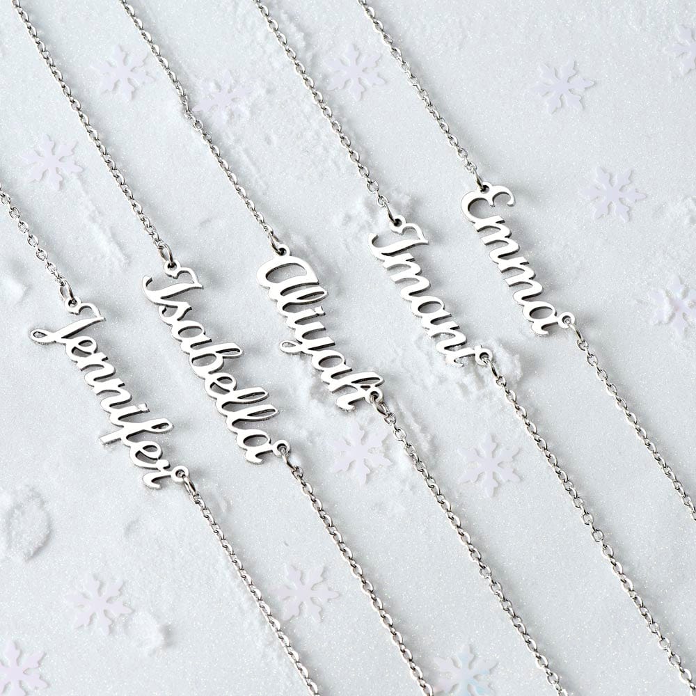 To My Beautiful Daughter-From Dad-Personalized Name Necklace