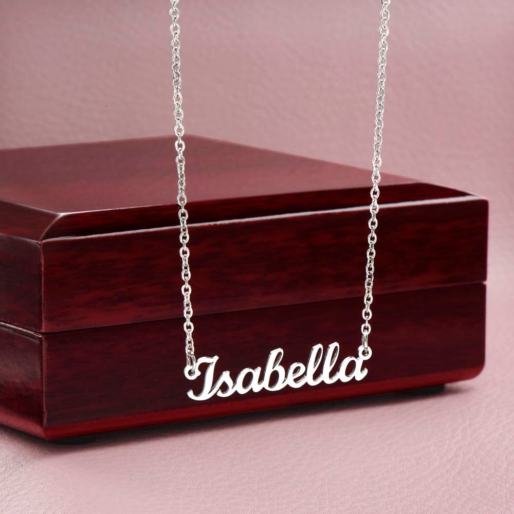 To My Beautiful Daughter-From Dad-Personalized Name Necklace