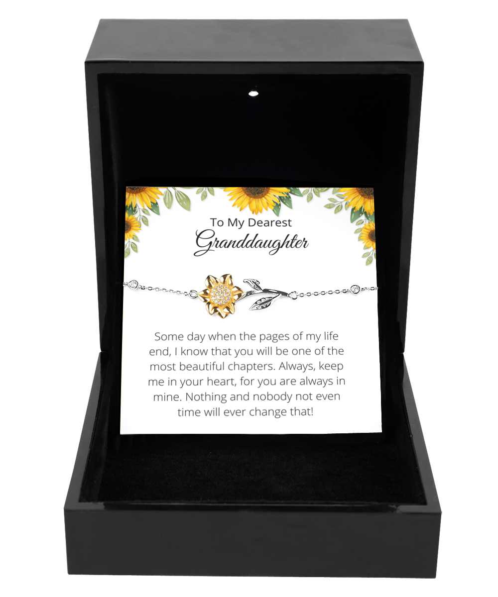 To My Granddaughter- Sunflower Bracelet