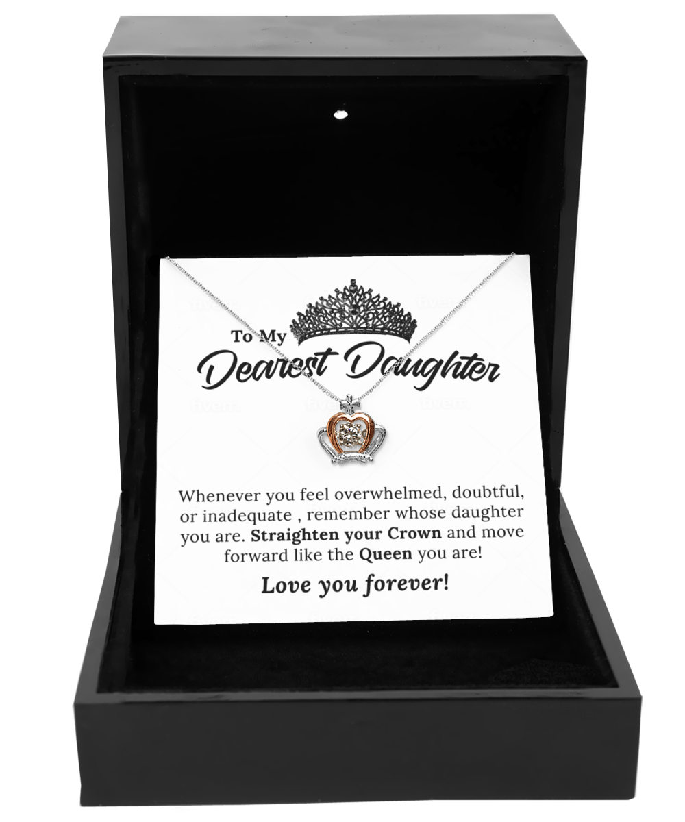 To My Daughter-Crown Necklace