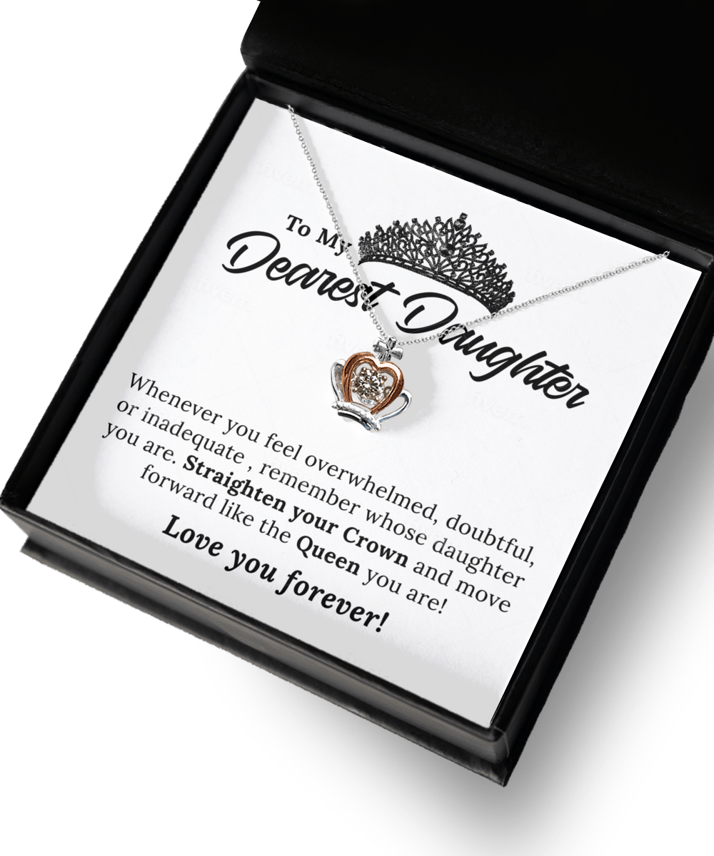 To My Daughter-Crown Necklace