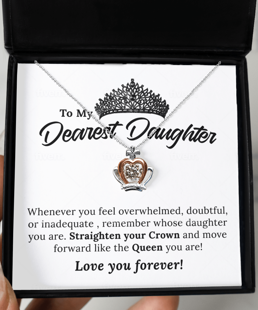 To My Daughter-Crown Necklace