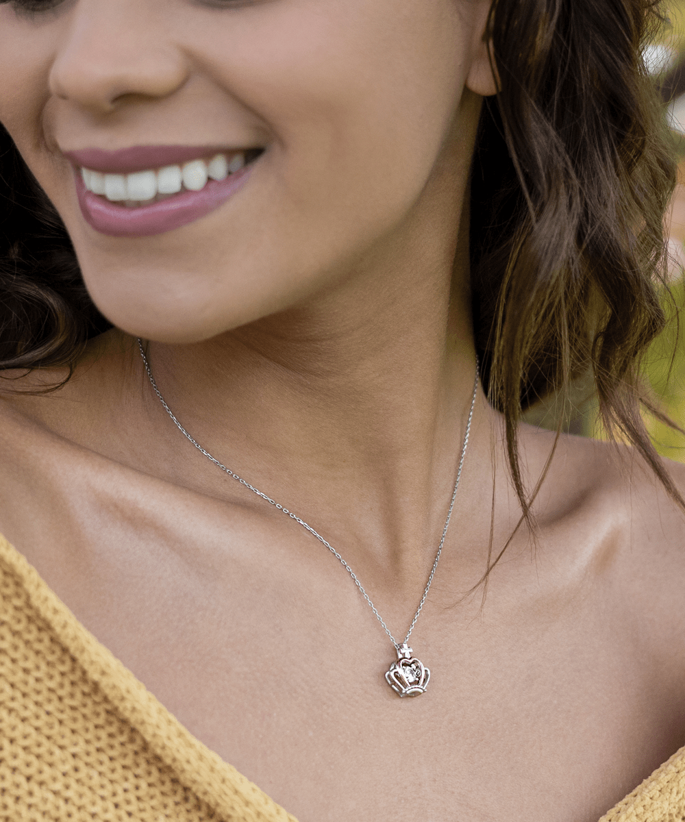 To My Daughter-Crown Necklace