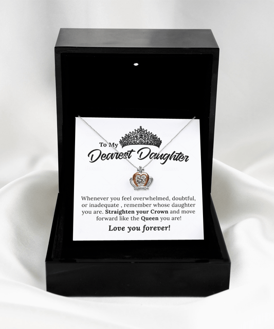 To My Daughter-Crown Necklace