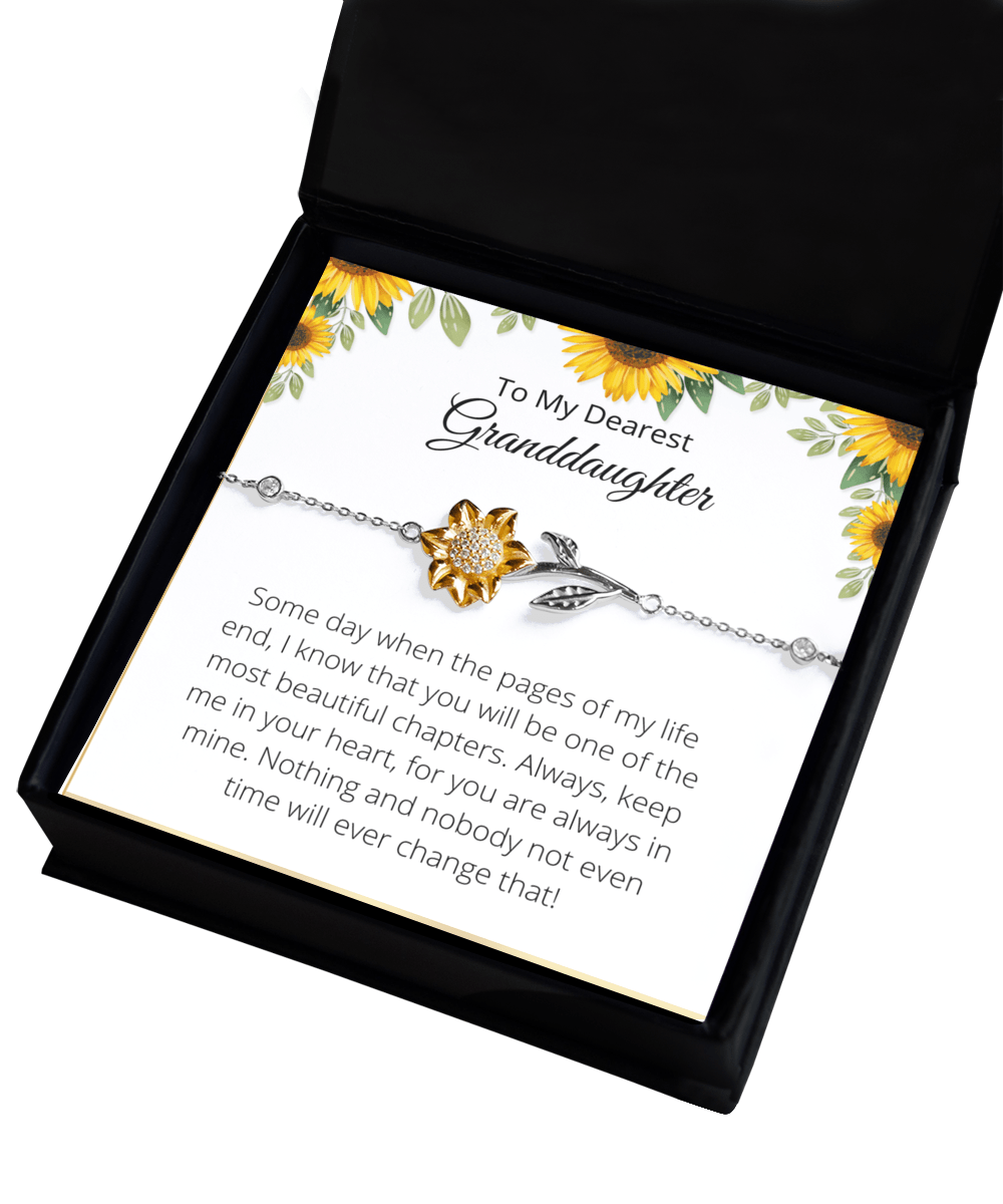 To My Granddaughter- Sunflower Bracelet