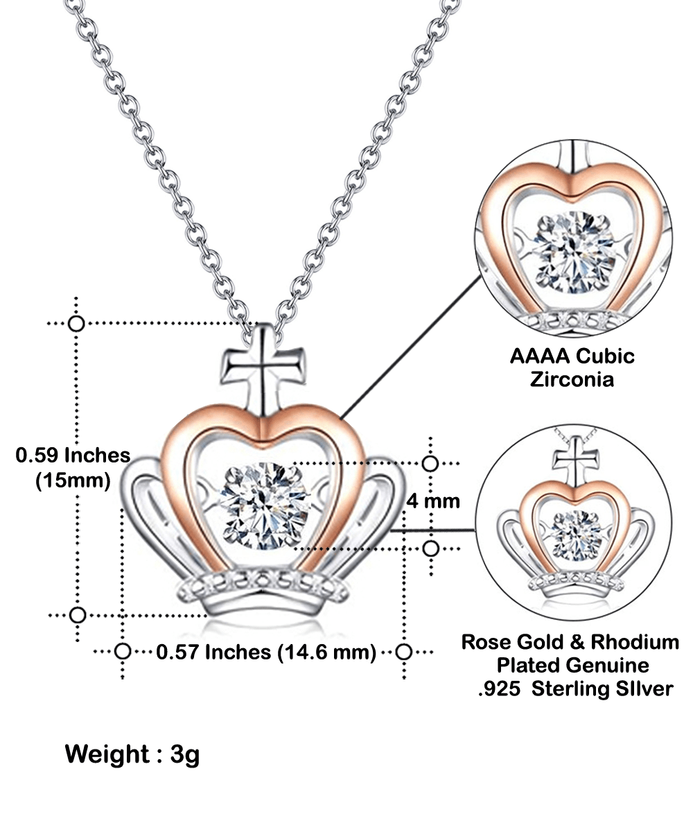 To My Daughter-Crown Necklace